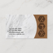 プロフェッショナルのリフォーム修理大理石 名刺 (裏面)