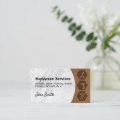 プロフェッショナルのリフォーム修理大理石 名刺 (スタンド正面)