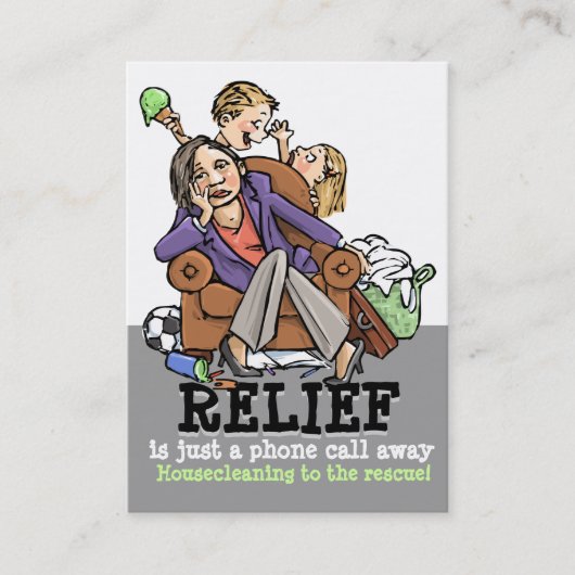 プロフェッショナルの一掃のサービス業promo2 名刺 (正面)