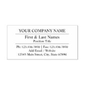 プロフェッショナルの会社名のアドレスカスタム セルフインキングスタンプ (デザイン)