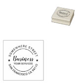 プロフェッショナルの会社名のアドレス ラバースタンプ (押印)