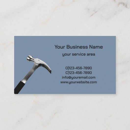 プロフェッショナルの便利修理 名刺 (裏面)