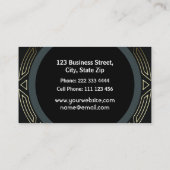 プロフェッショナルの公認看護師の金ゴールドおよび黒 名刺 (裏面)