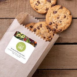 プロフェッショナルの写真またはロゴのプロモーショングリーン スクエアシール