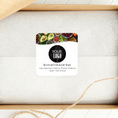 プロフェッショナルの写真またはロゴのプロモーションブラック スクエアシール