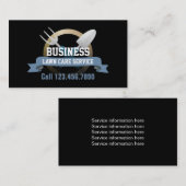 プロフェッショナルの園芸及び芝生サービス 名刺 (正面/裏面)