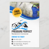 プロフェッショナルの圧力洗浄とパワークリーニング チラシ (正面)