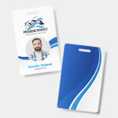 プロフェッショナルの圧力洗浄とパワークリーニング バッジ (Front & Back)