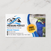 プロフェッショナルの圧力洗浄とパワークリーニング 名刺 (正面)