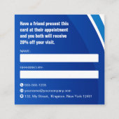 プロフェッショナルの圧力洗浄とパワークリーニング 紹介カード (裏面)