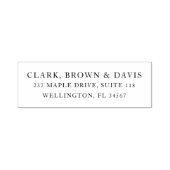 プロフェッショナルの姓差出人住所ラベル セルフインキングスタンプ (デザイン)