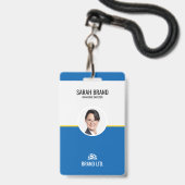 プロフェッショナルの従業員ID バッジ (ストラップ付き表面)