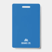 プロフェッショナルの従業員ID バッジ (裏面)