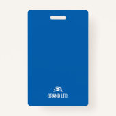 プロフェッショナルの従業員ID バッジ (裏面)