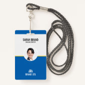 プロフェッショナルの従業員ID バッジ (正面ランヤード)