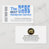 プロフェッショナルの手書きツールタブ建物 名刺 (正面/裏面)