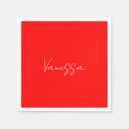 プロフェッショナルの手書き名カスタム スタンダードカクテルナプキン