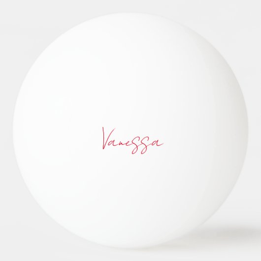 プロフェッショナルの手書き名カスタム 卓球ボール (正面)