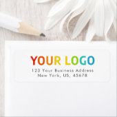 プロフェッショナルの水平ロゴ差出人住所ラベル ラベル (インサイチュ)