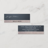 プロフェッショナルの洗練された豪華な輝きのトレンディー スキニー名刺 (正面/裏面)