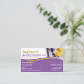 プロフェッショナルの清掃/清掃/清掃業務 名刺 (スタンド正面)