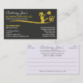 プロフェッショナルの清掃/清掃/清掃業務 名刺 (正面/裏面)