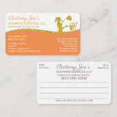 プロフェッショナルの清掃/清掃/清掃業務 名刺 (正面/裏面)