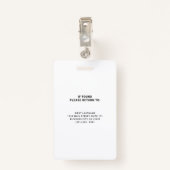 プロフェッショナルの白黒の大企業のきなロゴ バッジ (裏面クリップ)