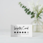 プロフェッショナルの白黒の水色 ロイヤリティカード (スタンド正面)