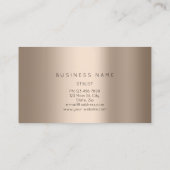 プロフェッショナルの眉メイクアップロゴバラ赤面 名刺 (裏面)