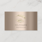 プロフェッショナルの眉メイクアップロゴバラ赤面 名刺 (正面)