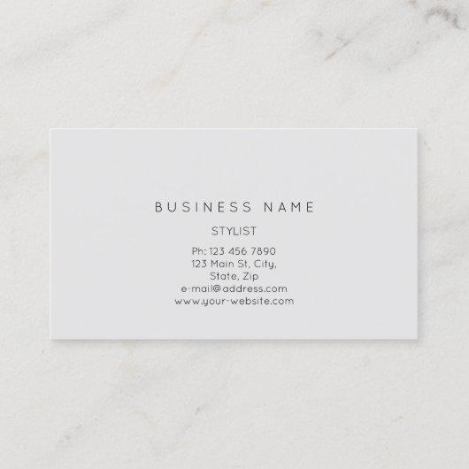 プロフェッショナルの眉メイクアップロゴ金ゴールドグレー 名刺 (裏面)