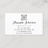 プロフェッショナルの眉メイクアップロゴ金ゴールドブルー 名刺 (裏面)