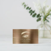 プロフェッショナルの眉毛メイクアップゴールデンアイブラウン 名刺 (スタンド正面)
