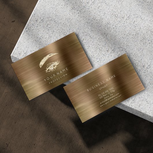 プロフェッショナルの眉毛メイクアップゴールデンアイブラウン 名刺