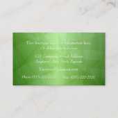 プロフェッショナルの緑 名刺 (裏面)