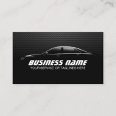 プロフェッショナルの自動詳細修復ブラックメタル 名刺 (正面)