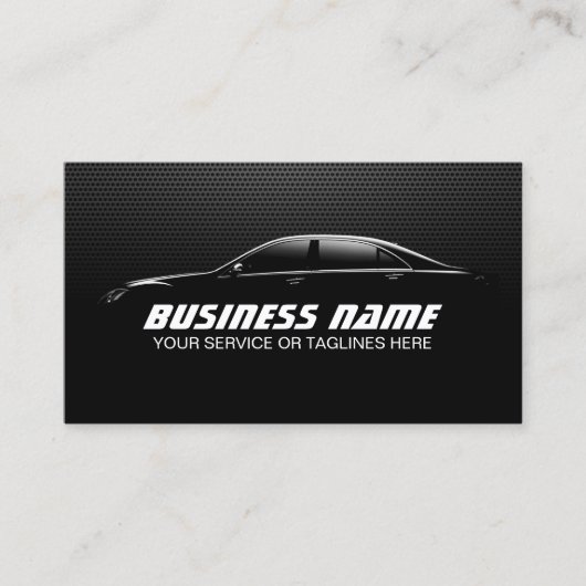 プロフェッショナルの自動詳細修復ブラックメタル 名刺 (正面)