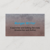 プロフェッショナルの自然濃淡抽象芸術フリーランスのライター 名刺 (正面)