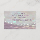 プロフェッショナルの華やかな《写真》ぼけ味真珠メイクアップ目 名刺 (裏面)