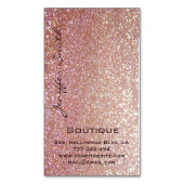 プロフェッショナルの華やかエレガントな輝き マグネット名刺 (正面縦)