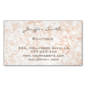 プロフェッショナルの華エレガントやかなシック《写真》ぼけ味輝き マグネット名刺 (正面)