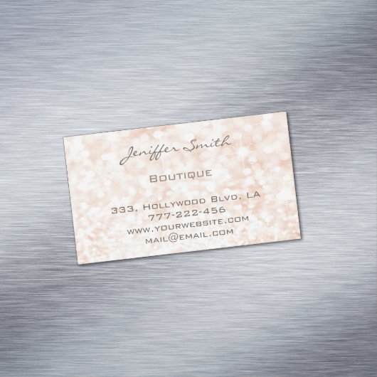 プロフェッショナルの華エレガントやかなシック《写真》ぼけ味輝き マグネット名刺 (インサイチュ)