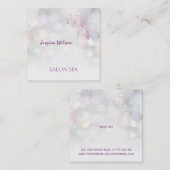 プロフェッショナルの華エレガントやかな《写真》ぼけ味 スクエア名刺 (正面/裏面)