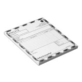 プロフェッショナルの請求書テンプレート縁ど ノートパッド (アングル)