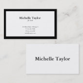 プロフェッショナルの黒 名刺 (正面/裏面)