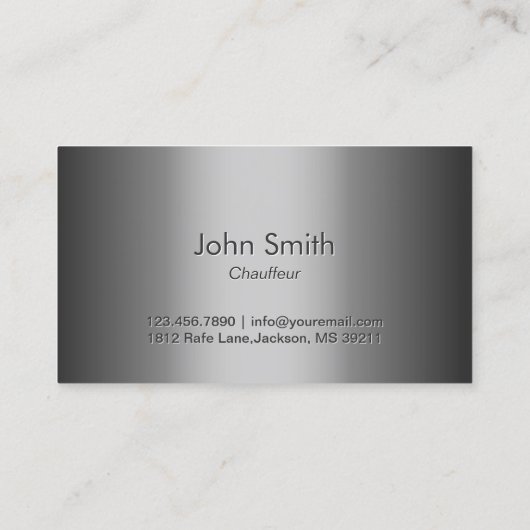 プロフェッショナルはっきりしたタクシー名刺 名刺 (裏面)