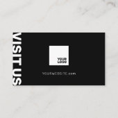 プロフェッショナルはっきりしたミニマルモダンリスト コーリングカード (裏面)