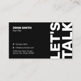 プロフェッショナルはっきりしたミニマルモダンリスト コーリングカード