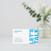 プロフェッショナルはっきりしたミニマルモダンリスト 名刺 (スタンド正面)